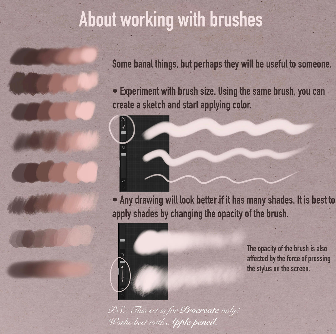Smooth Brushes for PROCREATE