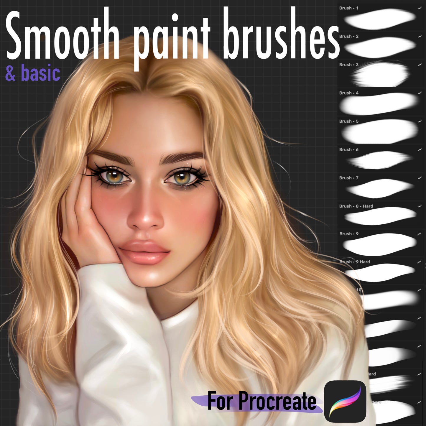 Smooth Brushes for PROCREATE