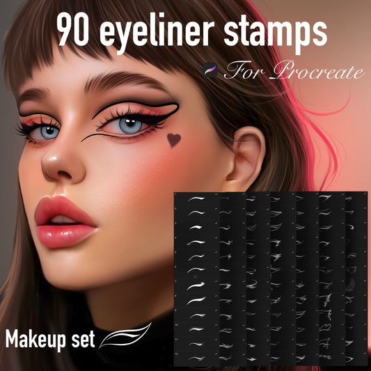 Eyeliner Brushes for PROCREATE