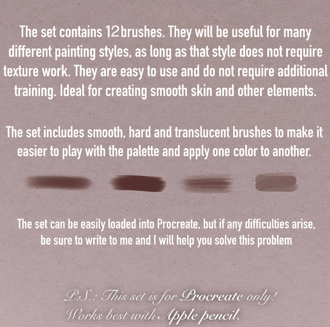 Smooth Brushes for PROCREATE